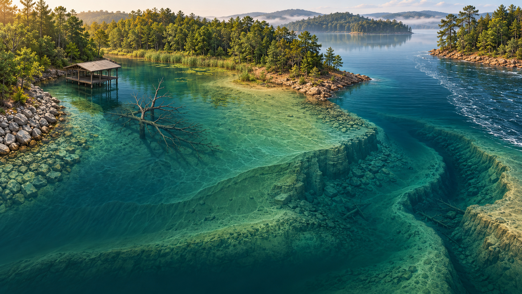 Editorial cutaway showing how to read reservoir structure