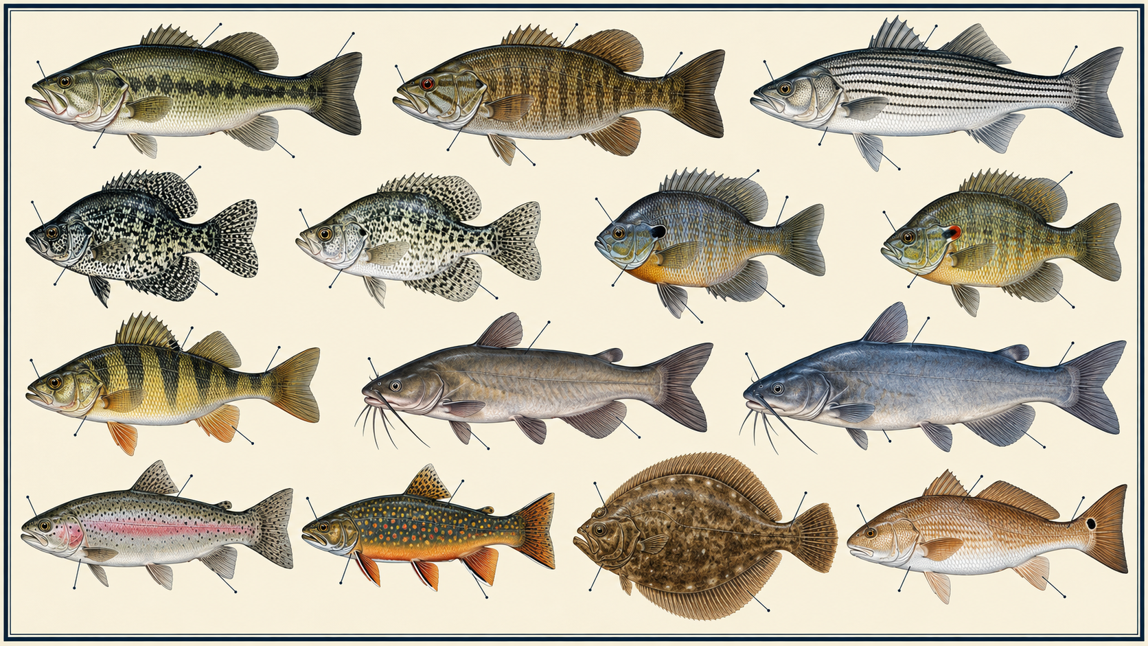 Fish identification plate